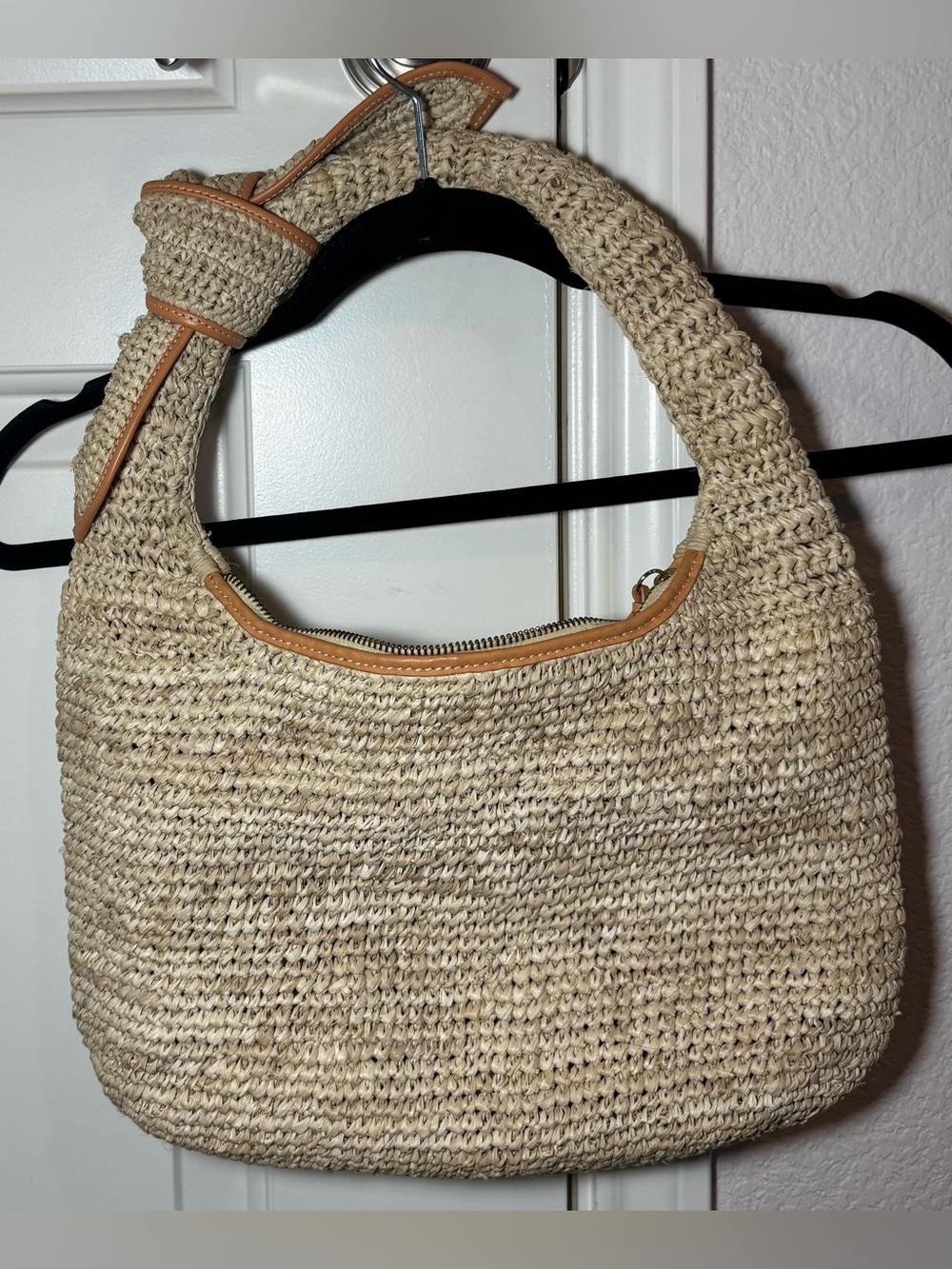 POOLSIDE| The Josie Shoulder Bag in Mixed Natural Raffia| Revolve - Picture 2 of 12